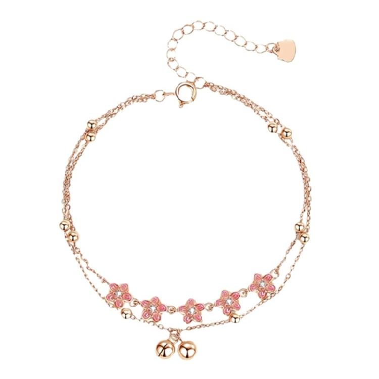 

Minimalist Blossom Anklet Subtle Bell Accents Flexible Copper Chain Ankle Accessory Women s Foot Jewelry 1