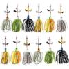 Bass Fishing Lures Kit Fishing Buzzbait Lure Bass Spinner Baits Kit Buzzbait for Bass Fishing Multicolor Swimbait Topwater Lure Hard Metal