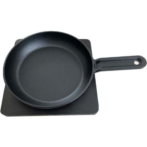 Ishigaki Skillet, 15cm, Inner Diameter 14.1cm x Depth 2.7cm, Snack Skillet with Base, Cast Iron, Direct Heat, Induction Cooking Compatible, Oven, Gril