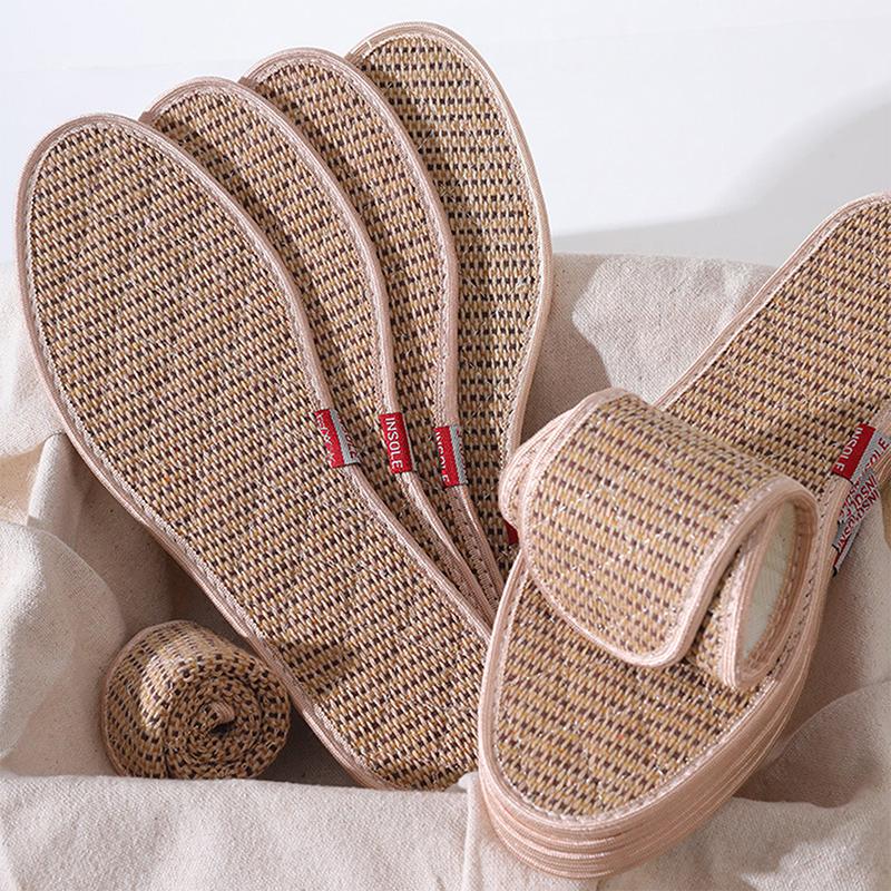 Mugwort Cotton And Linen Anti-odor Insoles Soft Soles Strong Sweat Absorption Breathability And Deodorization