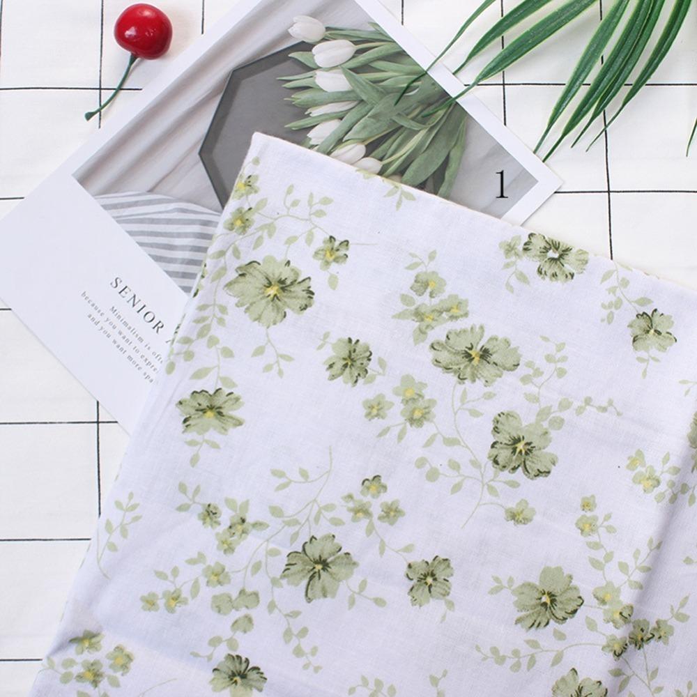 7Pcs Pure cotton plain weave Floral Cotton Fabric Fabric Bundle Hand sewing creation S