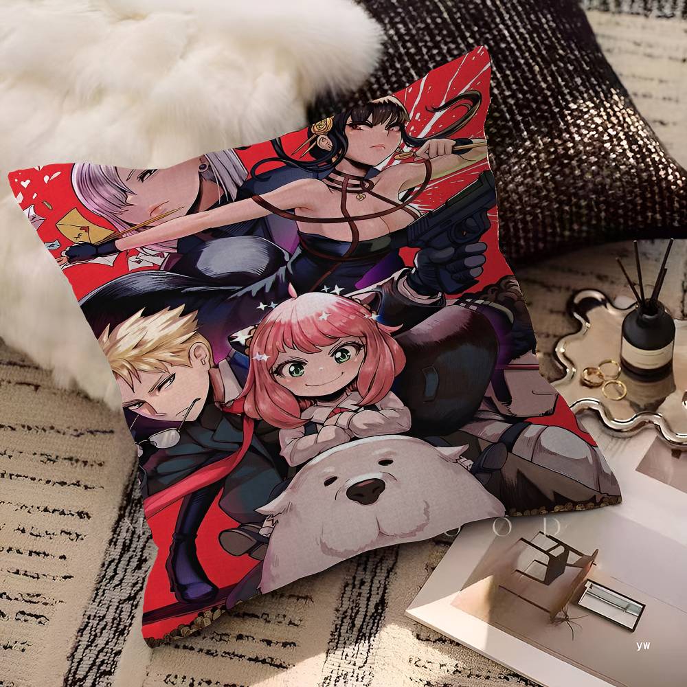 Spy X Family Pillow Anime Pillow Sofa Bed Head Pillow Cover Cushion Cover 45x45 cm Fashion