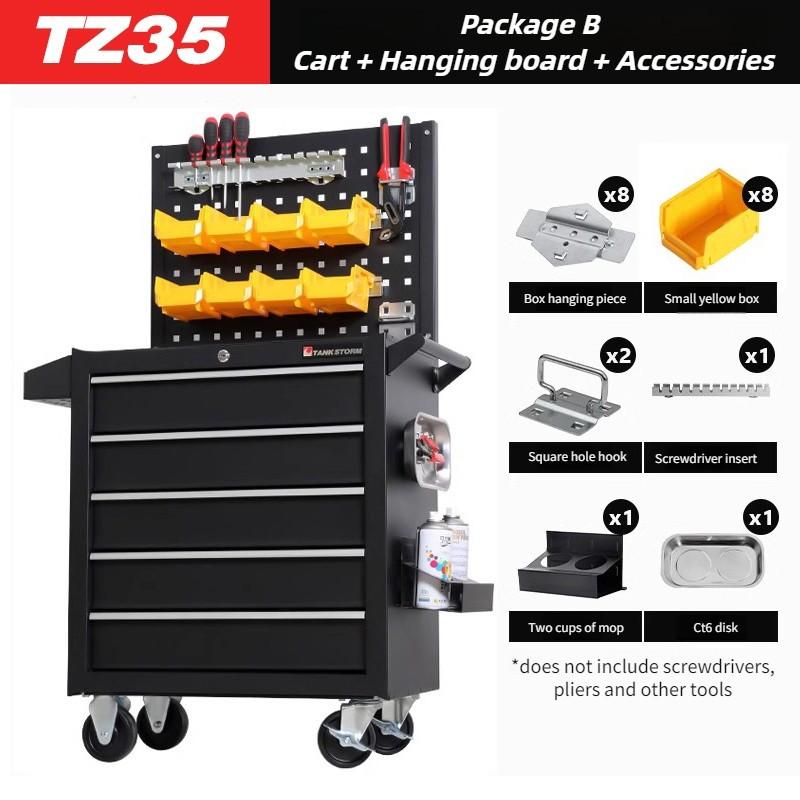 Multifunctional Mobile Cabinet Trolley Tool Box Trolley Tool Cart Storage Toolbox Tank Drawer Auto Repair Cart