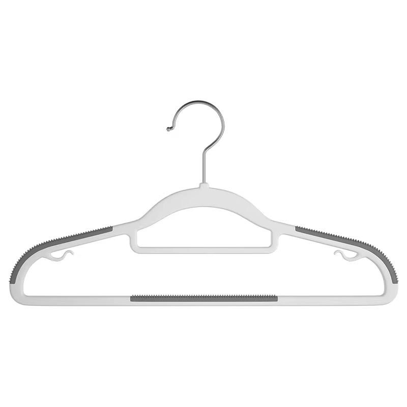 Non-slip Adult Clothes Hangers: No Trace, Thickened, Anti-Shoulder Bump, Dual-Use for Dry/Wet.