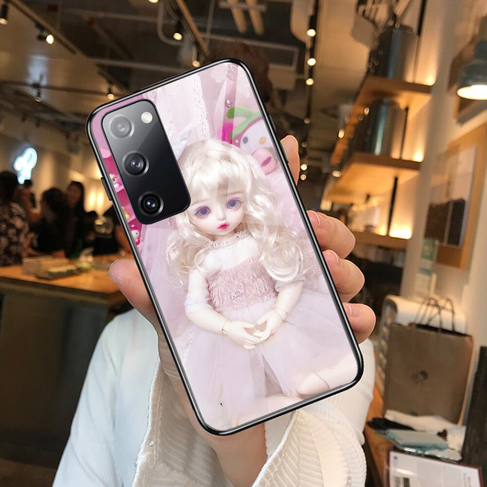 Krajews Creepy Dolls coque Tempered Glass shell Phone case For SamSung Galaxy S8 S9 S10E S20 S21 S5 S30 Plus S20 fe 5G Lite Ultr