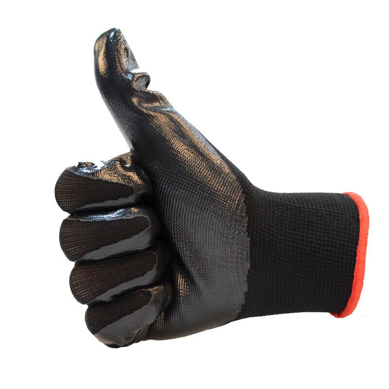 Nitrile Coated Oil & Waterproof Work Gloves