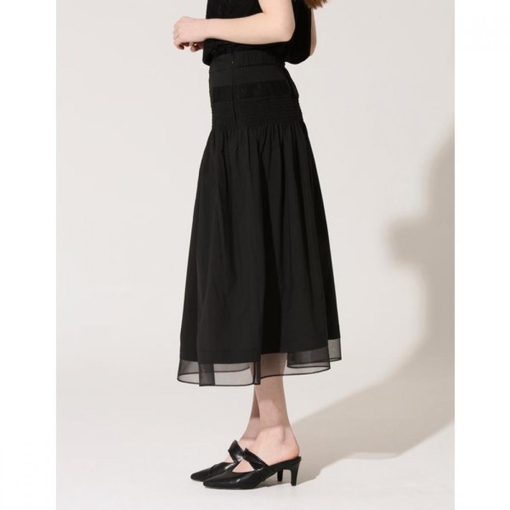 SON JUNG WAN Smocking Cotton Skirt Zsk6262010