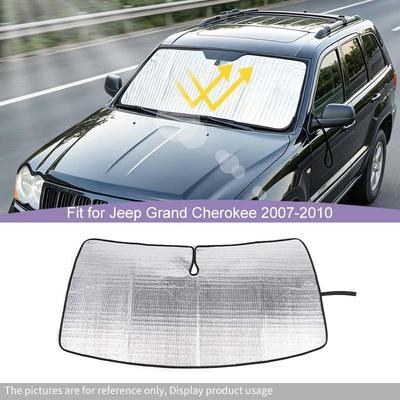 Car Front Windshield Sunshade Window Shade Foldable Sun Visor Cover Fit For Jeep Grand Cherokee 2007-2010 Car Interior Accessories,1 Pc