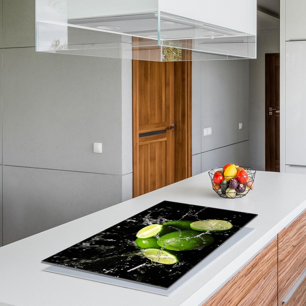 Glas-Kochfeld-Schutzplatte 90x52 Limette
