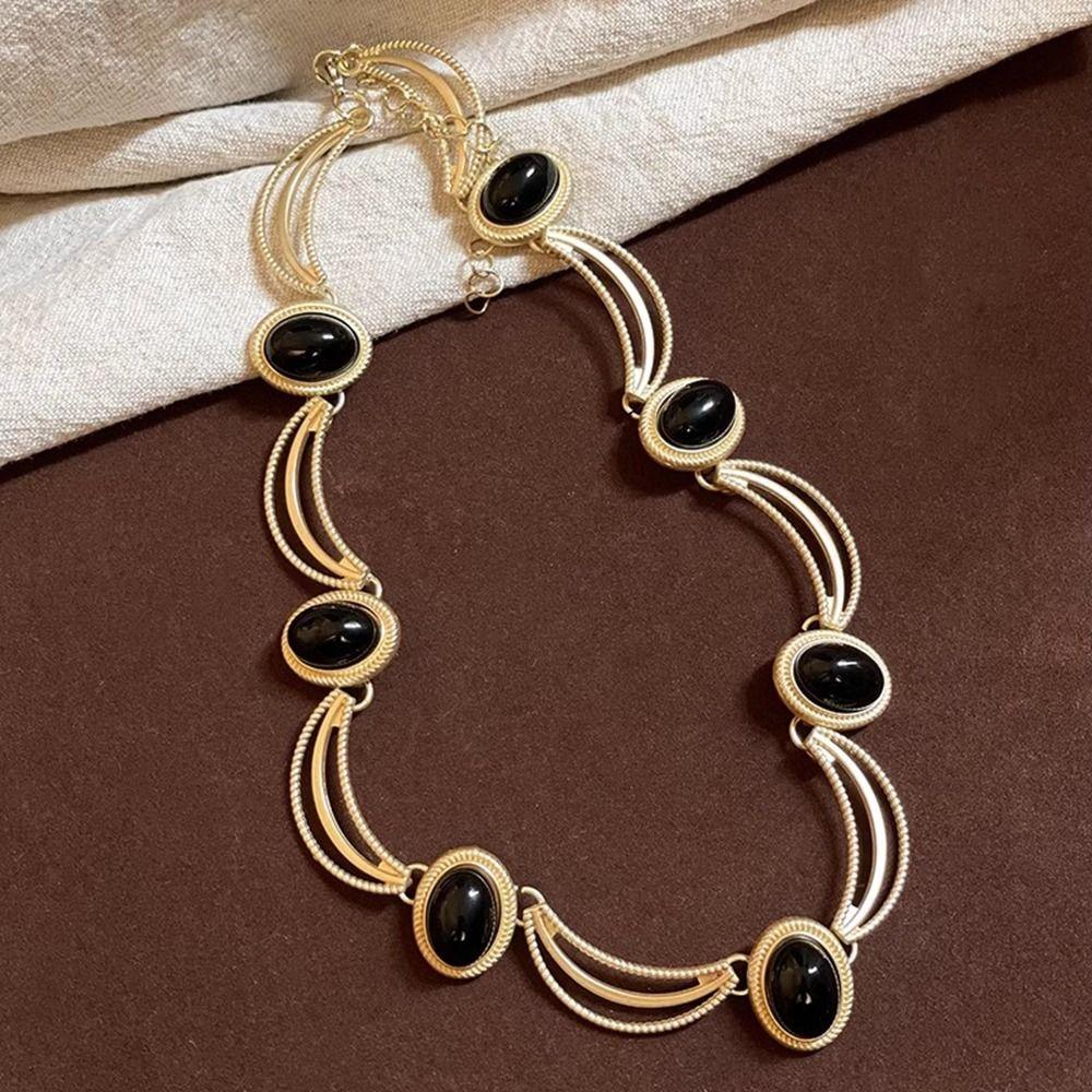 Gifts Oval Earrings Korean Style Bridal Jewelry Sets Elegant Vintage Necklace  Wedding Decor