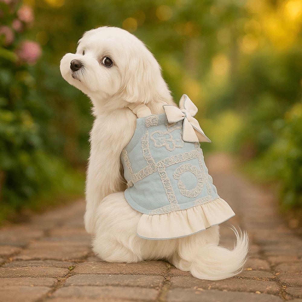 Luxury Puppy Summer Clothes Princess Style Dog Costume Trendy Pet Princess Dress Summer