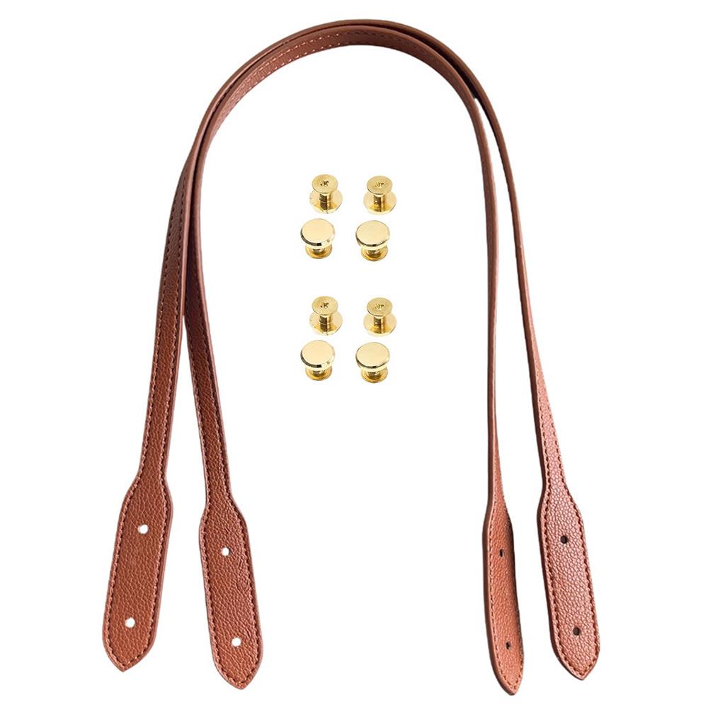 2025 1Pair PU Leather Shoulder Bag Straps Women Handbag Straps Girl's Bag Strap With Snap DIY Replacement Handle For Handbags