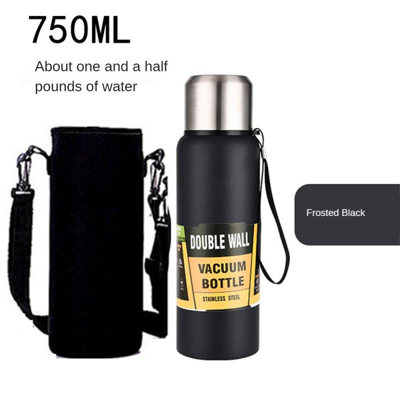 Large Capacity Stainless Steel Thermos Portable Vacuum Flask Insulated Tumbler With Rope Thermo Bottle 500/700/1000/1500ml