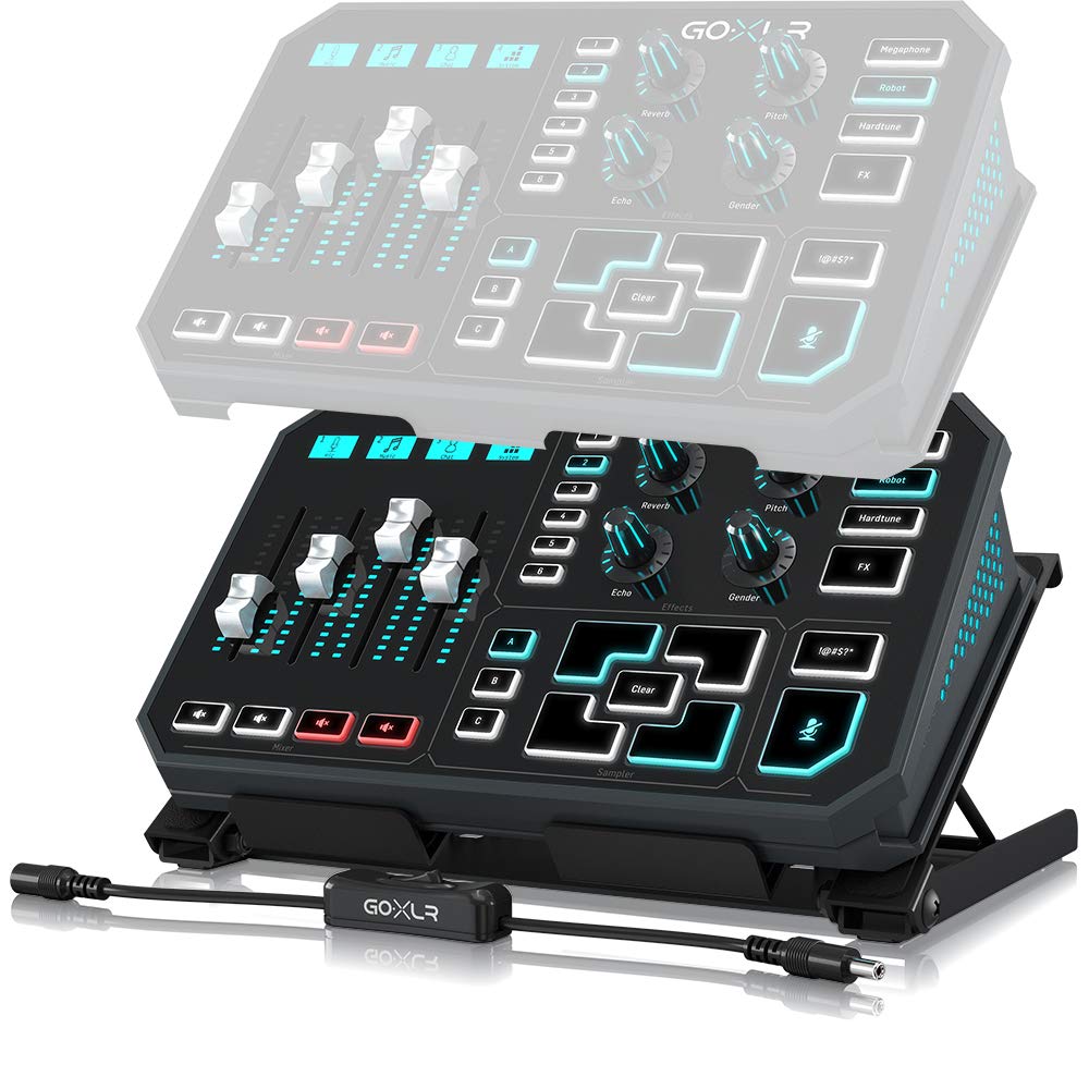 TC Helicon GO XLR Desk Stand with 4 Adjustable Angle Positions and OnOff Switch