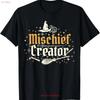 Funny Magical Mischief Creator Wizard Birthday Boys Girls T Shirt for Dad vintage Washed streetwear graphic