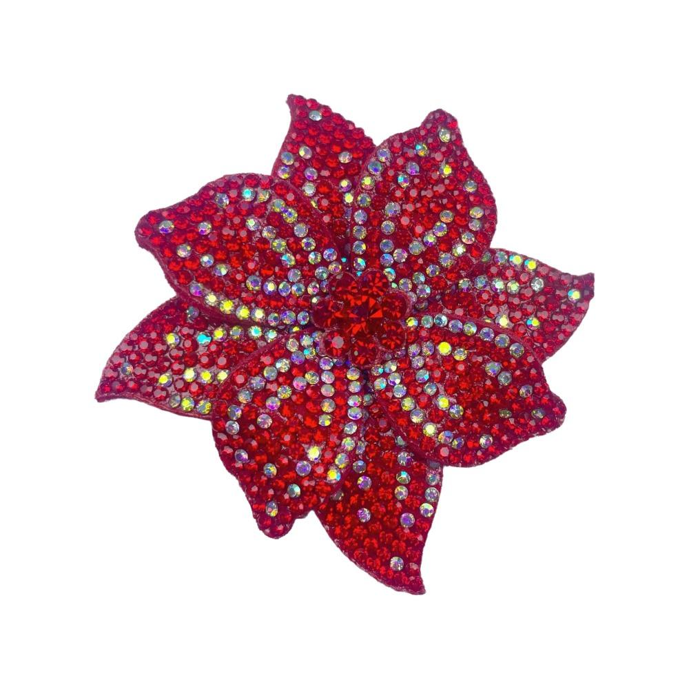 

Sparkling Flower Brooch Fabrics DIY Craft Sewing Supplies Jewelry Accessories Shoe Decoration красный