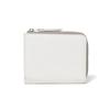 Margaret Howell IDEA L-shaped Zipper Folding Wallet [Kiel] Women's Soft Leather and Nylon Casual MHLW5ES1 Off-White