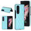 Samsung Galaxy Z Fold 7 6 5 4 3 5G Diamond Grid Pattern Leather Anti Fall Protective Hard Cover Fold7 Luxury Flip Phone Case