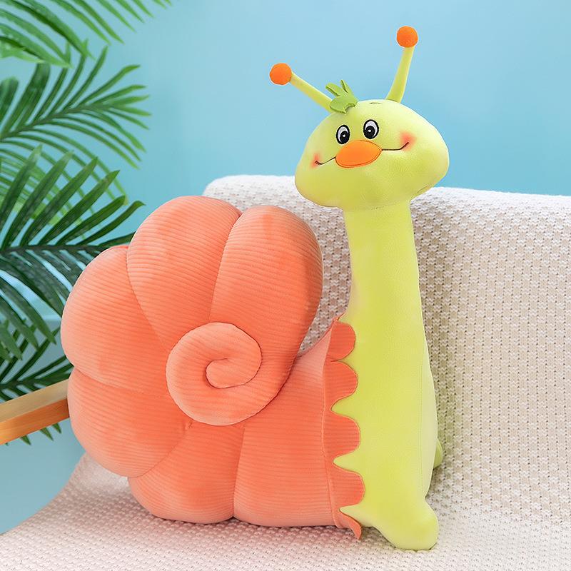 Cute snail snail doll plush toy girl bed sleeping doll cute home decoration