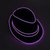 LED Top Hat for Women Men Flashing Nightclub Hat Light Up Blues Hat Adult Unisex Costume Hat Halloween Party Props Hat