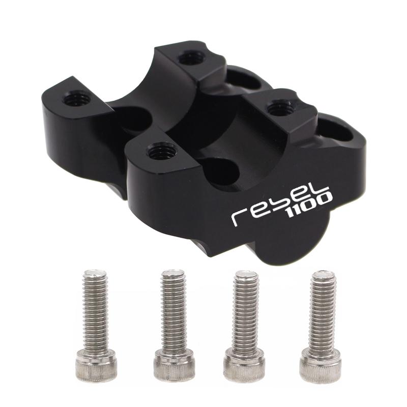REBEL1100 Motorcycle Handlebar Riser Mount Clamp For Honda CMX1100 Rebel1100 CMX300 500 2017- High Lifter Risers