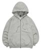 Urbanage Daily Standard Zip-Up Hoodie Melange Grey