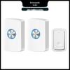 Remote Rechargeable Wireless Doorbell with Two Receivers - Long Range Smart Home Door Chime