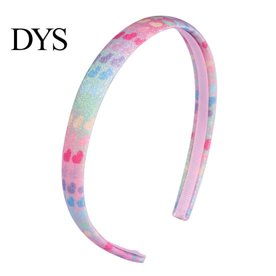 Kinder Haaraccessoire Meisjes Hoofdband met Gladde Tandkam Anti-slip Ontwerp Regenboog Kleurverloop Hartjes Sterren Decoratie Hoepel Anti-slip Hoofdband
