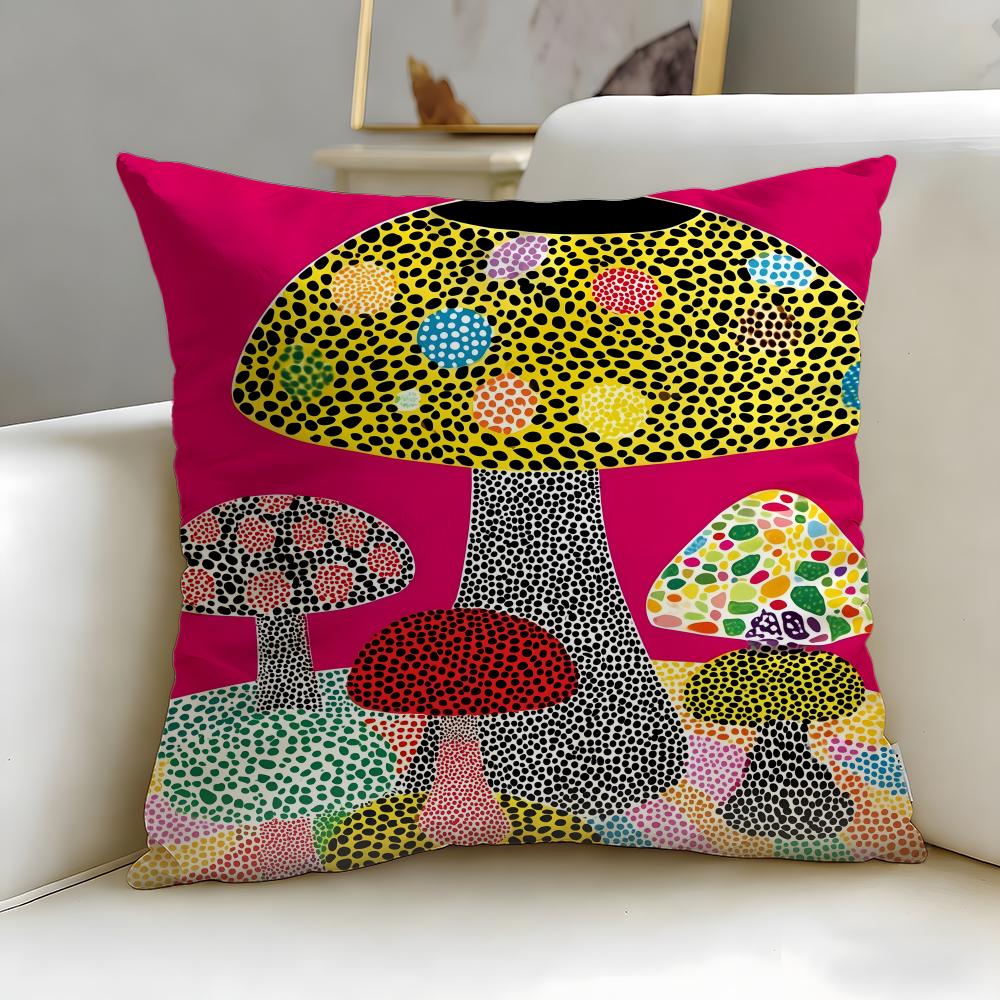 Federa Cuscino Trendy KKusama Yayoiiou Federa Cuscino Lavabile alla Moda Ideale per Divano Camera da Letto Decorazione Auto