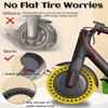 Long Lasting Non Pneumatic 8.5x2 Scooter Tire Wear Resistant Anti Slip Solid Rubber Wheel Suitable for M365 Urban Riding