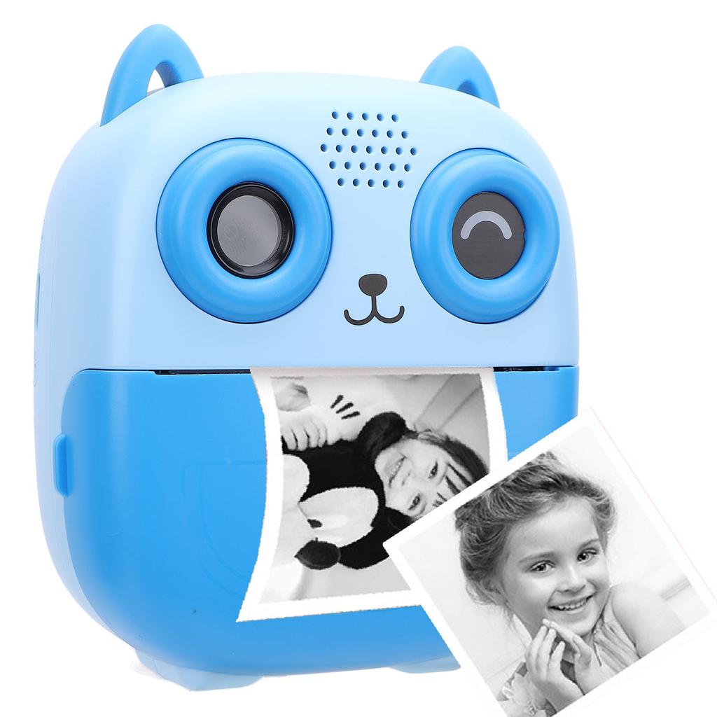 Print Camera 1080P 48MP Digital Video Camera Thermal Printing Dual HD Camera 2.4 Inch Screen Music Game Play 1300mAh Battery
