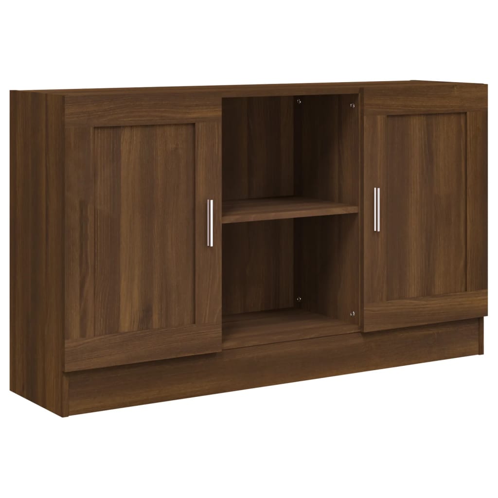 vidaXL Sideboard Brown Oak Look 120x30.5x70 Cm Wood Composite