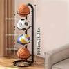 1PC Black Metal Sports Ball Organizer - for Balls, Multi-functional Storage Rack, Perfect Holiday Gift Shelves