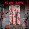 Halloween DIY Ornament Theme Background Cloth Home Party Blood Stain Pattern Decorative Door Curtain Haunted House 100*165cm