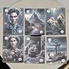 The Moonlight Night Lenormand Oracle Deck - 9*6cm 44 Cards Gothic Fantasy Divination Cards Double-embossed Cardstock