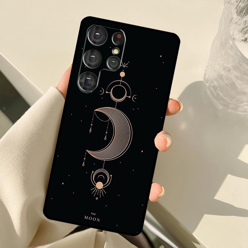 Magic Moon Tarot Case For Samsung Galaxy S24 Ultra S21 S22 S23 S25 Ultra S9 S10 Plus S20 FE S25 FE Back Cover
