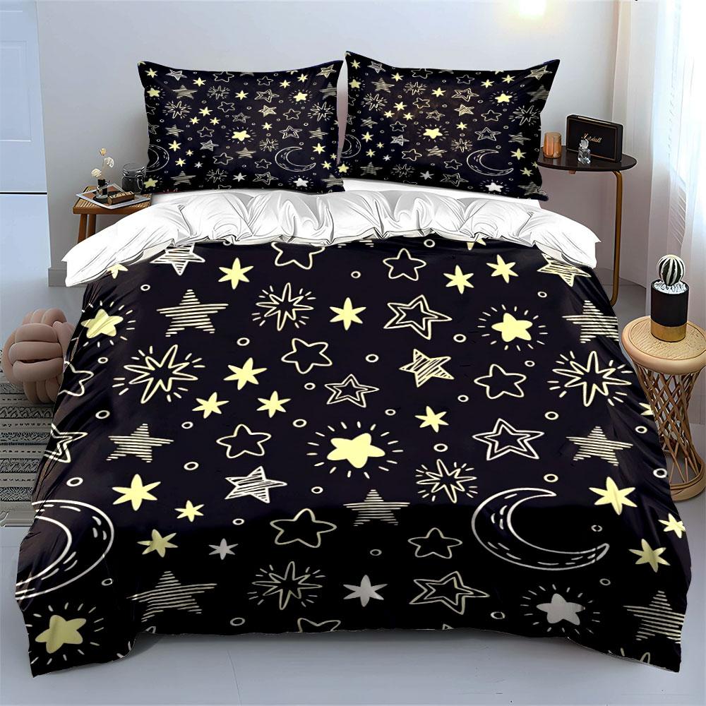 Night Sky Starry Set Multiple Sizes Kid'S And Adults' Bedroom Exquisite 3Pc Bedding Set, Gift