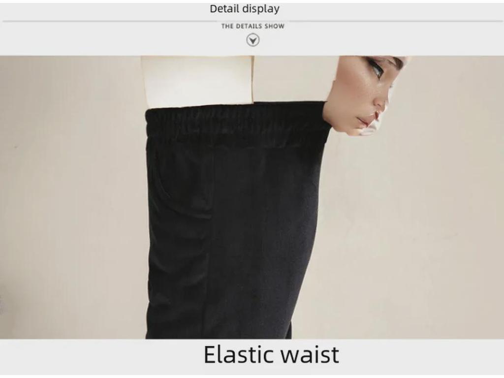 Women's Thick Corduroy Harem Pants - Plush, Casual, Loose Fit for Autumn & Winter