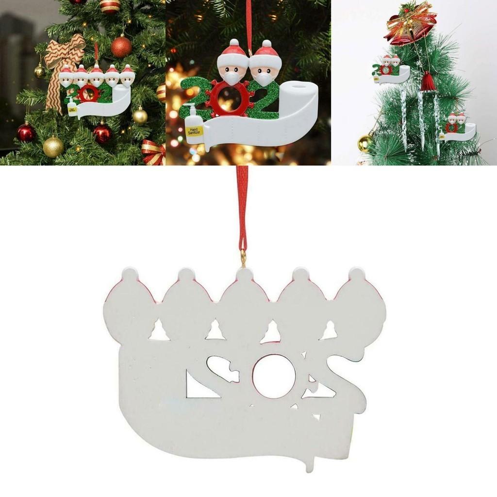 High Quality Pvc 2020 Xmas Christmas Tree Hanging Santa Pendants With Mask