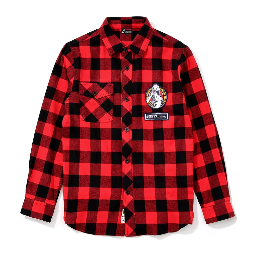 

Фланелевая рубашка размера M [Платье], оливковый