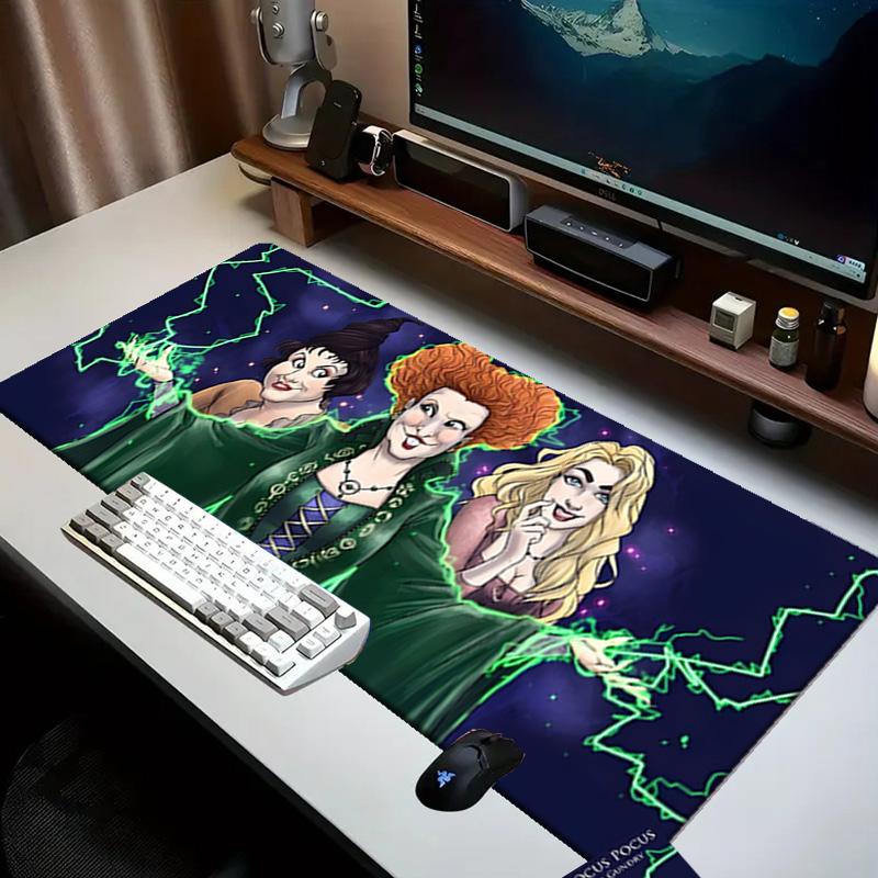 Witch Sisters In The Moonlight   Mouse pad Office Desk Mat, Gaming Mouse Pad Mousepad, keyboard pad,Heavy-Duty Non-Slip Rubber Backing, Gift