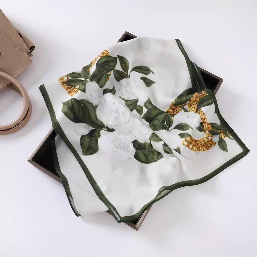 

35*140см Большой Декоративный Шарф Красивый Цветочный Узор Шарф для Женщины Весна Лето Защитная Накидка от Солнца 35x140cm