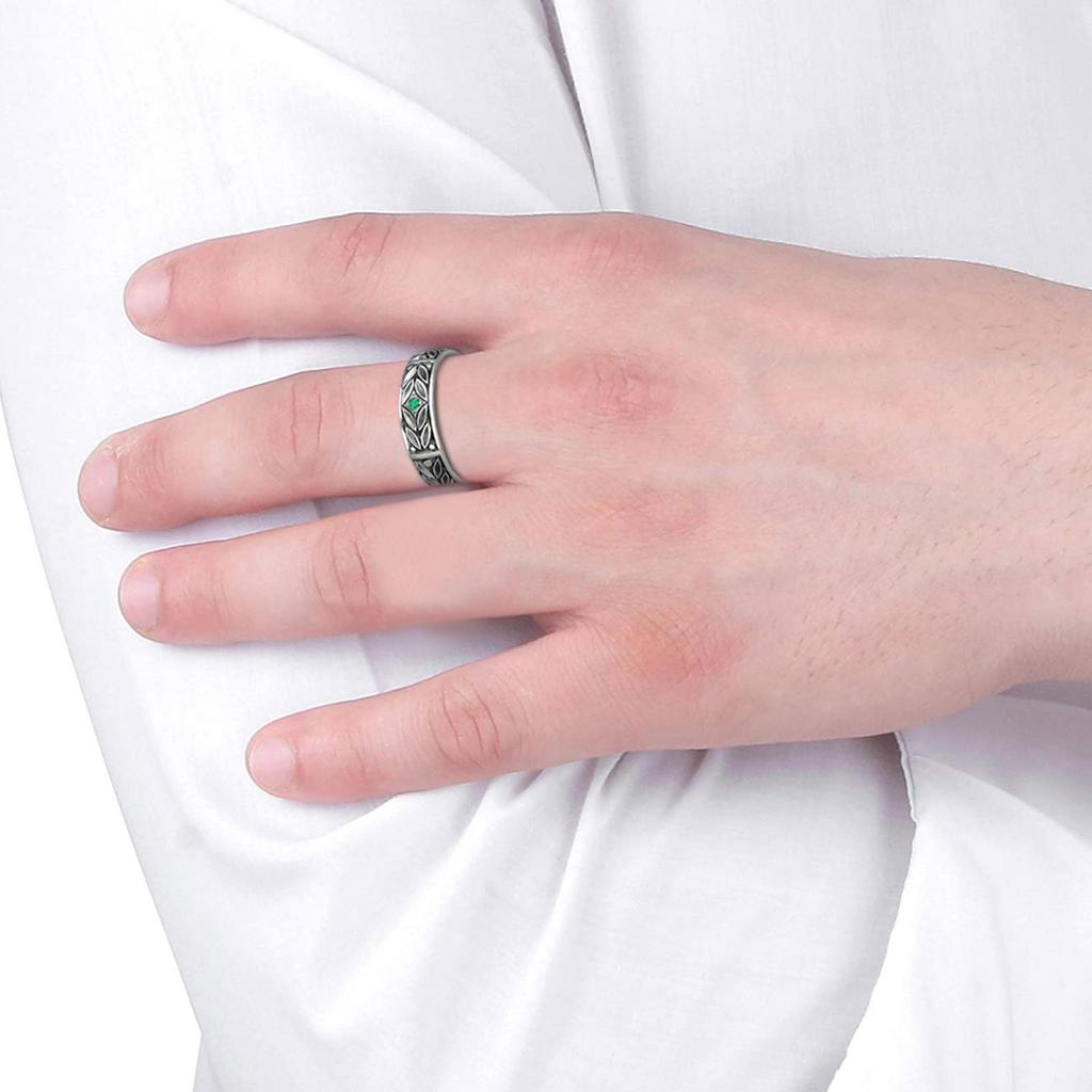 Party Männer Ringe Kreative Individuelle Unisex Ring Antik Überzogene Ehering Mit Größe 6-10 Männlichen Schmuck