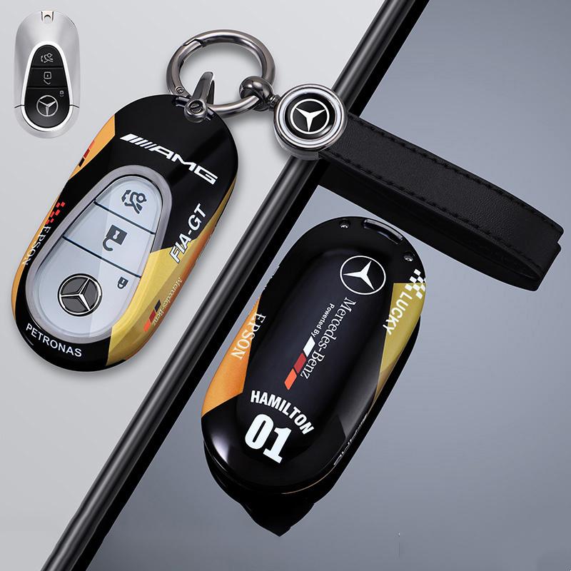 D4Car Remote Key Case Full Cover Shell Keychain For Mercedes Benz C E S Class W223 W206 C260 C300 S400 S450 S500 Auto Accessories