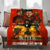 TV The Running Man Decke Weich und Hautfreundlich für Sofa Bett Nickerchen Tagesdecke Ganzjahresdecke