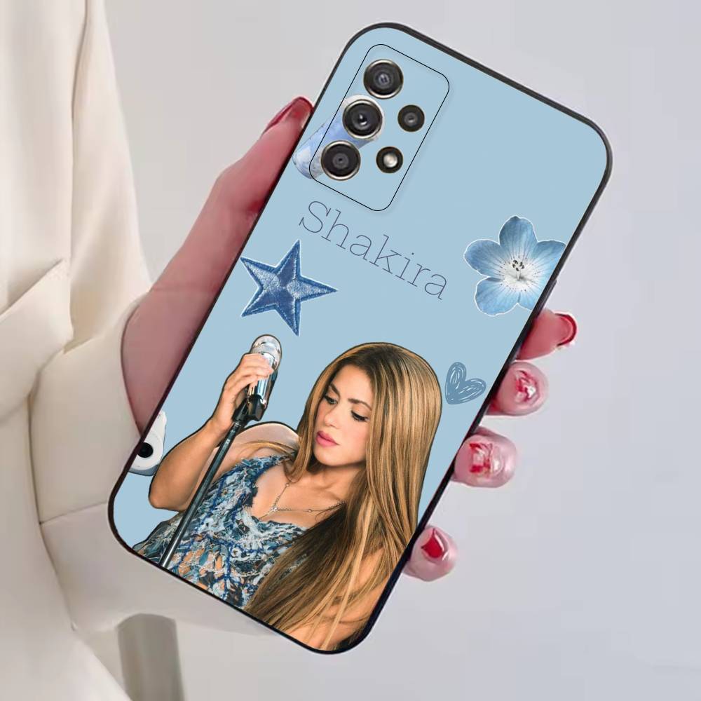 Singer S-Shakira Fashion Phone Case For Samsung S25,S24,S21,S22,S23,S30,Ultra,S20,Plus,Fe,Soft Silicone Black Cover