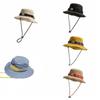 Sun Protection Mountaineering Hat Contrast Color Sun Protection Bucket Cap  Fishing