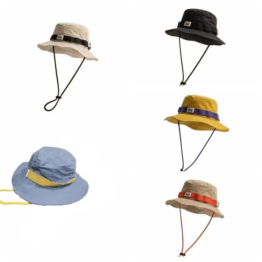 Sun Protection Mountaineering Hat Contrast Color Sun Protection Bucket Cap Fishing