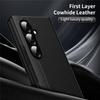 Window View Smart Leather Flip Case For Samsung Galaxy Z Fold 8 Ultra 7 6 5 4 3 Fold8 5G With Card Slot Hinge Protection Cover