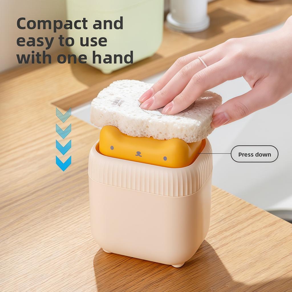 Kitchen Soap Dispenser Cute Kitten Shape Press Liquid Hand Soap Jar Dishwashing Soap Pump Dispenser Countertop Soap Dispenser